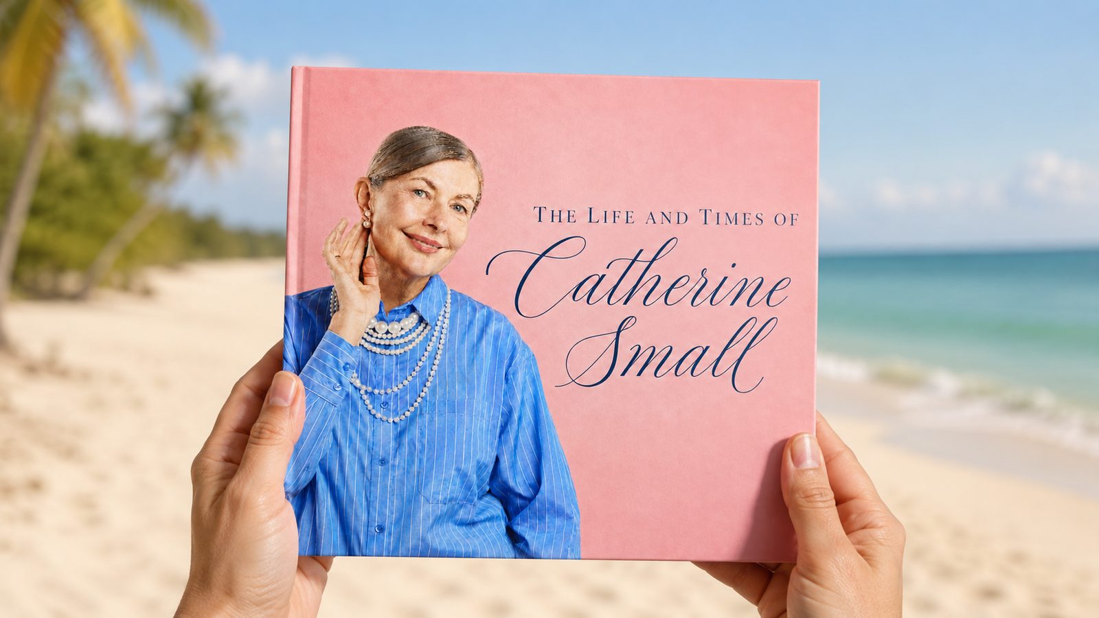 Catherine Small legacy book displayed on a table