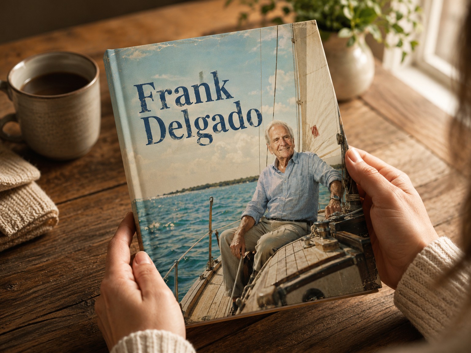 Frank Delgado sailing-themed legacy book